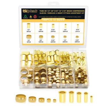 Imagem de Kit de mangas de compressão, ponteiras e inserções Siptenk 180 unidade