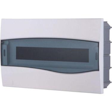 Imagem de Quadro De Distribuição De Embutir 18 Din Ou 12 Nema Tramontina Com Por