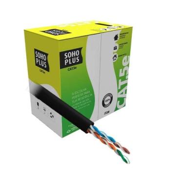 Imagem de Cabo de Rede Furukawa Soho Plus UUTP CAT.5E 24AWG CMX 305m Preto