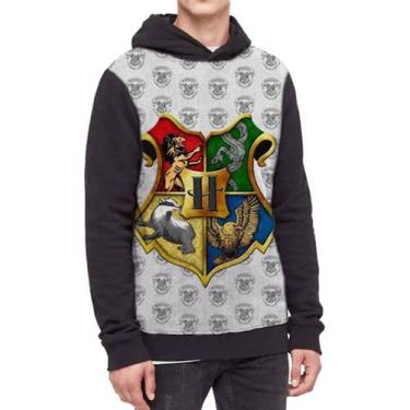 Imagem de Moletom Com Capuz Harry Potter Ref:393 - smoke, Preto, G