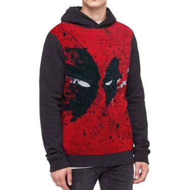 Imagem de Moletom Com Capuz Deadpool Full Print Ref:22 - smoke, Preto, M