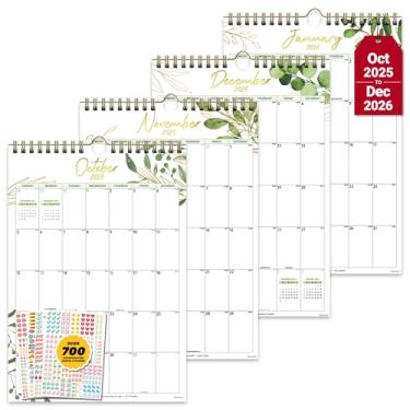 Imagem de Calendário de parede de 18 meses - calendário vertical 2024-2025, calendário de parede estético vertical, calendário de parede vertical calendário moderno, calendário mensal bonito de parede, calendário estético, parede