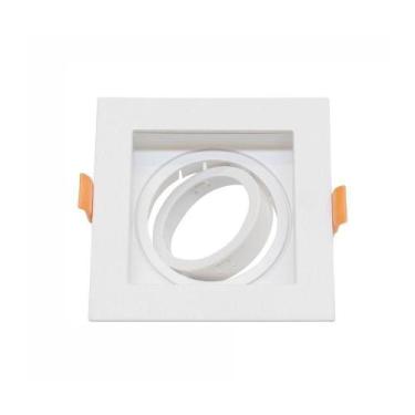 Imagem de Spot Embutir Recuado Dicróica Ar 111 Quadrado Direcionável Branco - BL