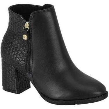 Imagem de Bota Modare Ultraconforto Salto Grosso Cano Curto 7078.101-Feminino