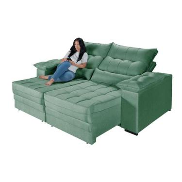 Imagem de Sofá Retrátil e Reclinável Cancun 2,10 em Linho - Martins & Ornelas, V