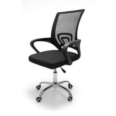 Imagem de Cadeira Giratória de Escritório Arco Preta Conthey