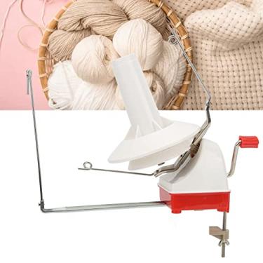 Imagem de Ymiko WiNter de Fio, Manual do Enrolador Manual da Mão Operado por Machine Bola de Bola de Fios Com Placa de Fixação de Desktop para Entusiasta de tricô