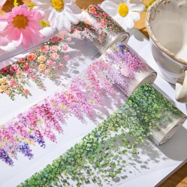 Imagem de Adesivos de videira floral, adesivos de PET de folha verde, adesivos decorativos para scrapbooks, diários, cadernos, álbuns, embrulho de presente