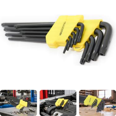Imagem de Jogo Chave Torx T10 - T50 Longo 9 Peças CR-V Tradestar