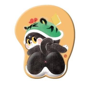 Imagem de Mouse pad Cute Cat com descanso de pulso de silicone Milk Silk - yiwei