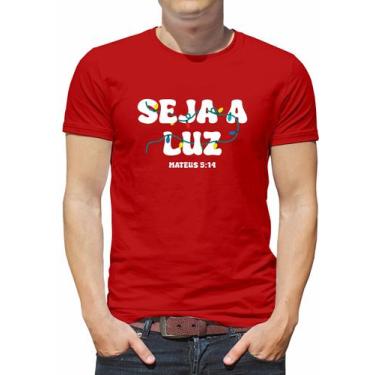 Imagem de Camiseta Feliz Natal Cristã Algodão Tshirt Masculina Gospel - ALEMARK,