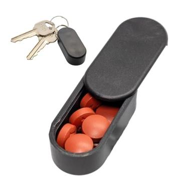 Imagem de Pill Pod Porta-comprimidos magnético padrão – maior capacidade, durável e leve com design minimalista elegante – organizador de comprimidos de viagem seguro e portátil para uso diário (meia-noite)