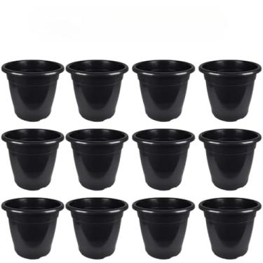 Imagem de Vaso de Planta, Vasos Redondo 2,8 L Pote 20 Plástico Resistente Mudas Horta Hortaliças Ervas Suculentas Plantas(50 Vasos)