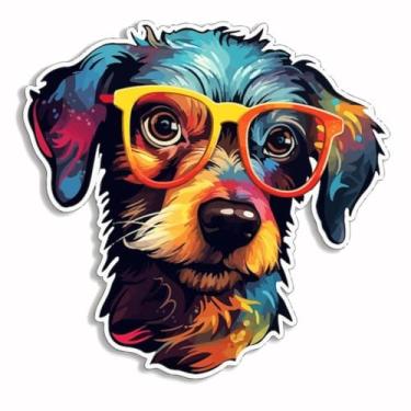 Imagem de Adesivo de Animais para Quarto Infantil Decorativo Kawaii com Cachorrinhos caderno parede fofo 40x40cm