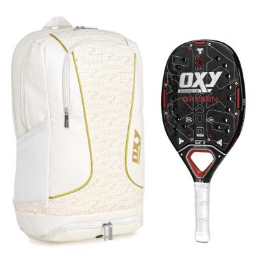 Imagem de Raquete De Beach Tennis Oxy Oxygen com Mochila Oxy Beach Branca de Brinde