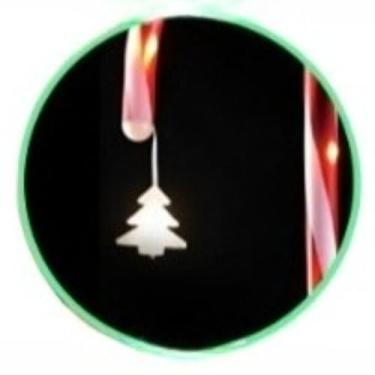 Imagem de Decoração de Natal para Jardim, 5 Bengalas de Led com Pingente decoração de Jardim Natal Pisca Espeto para Area Externa(Arvore)