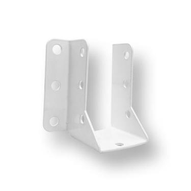 Imagem de 4 Peças Suporte Viga Barrote Parede Pergolado 5x10 cm Aço Reforçado Es