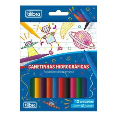 Imagem de Canetinha Escolar Hidrográfica Rotulador Blister Tilibra