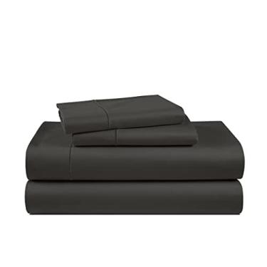 Imagem de Lençóis King Size 100% Algodão Egípcio – Tecido de cetim sedoso para conforto quente no inverno, lençóis King com bolso profundo de 38 cm, naturalmente respirável, ultramacio, durável, roupa de cama
