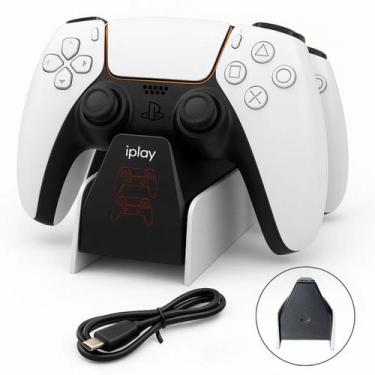 Imagem de Carregador Duplo Controle playstation 5 Display LED Rápido - Íplay