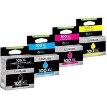 Imagem de Cartucho Lexmark 105 100xl Kit 4 Cores