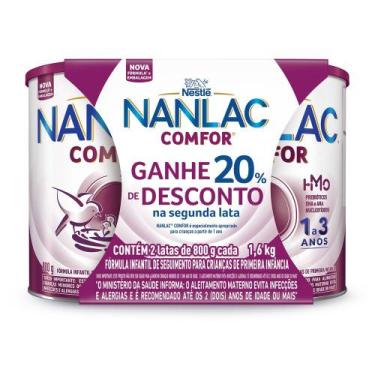 Imagem de Fórmula Infantil NANLAC Comfor 2 Latas 800g cada e Ganhe 20% Desconto 
