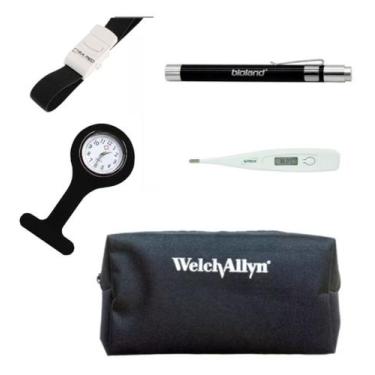 Imagem de Kit Acadêmico De Enfermagem Completo Relogio Lapela, Garrote, Lanterna