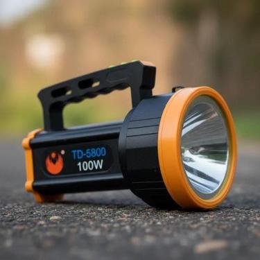 Imagem de Lanterna Holofote Profissional 100w 2000m Recarregável Led - Yeet