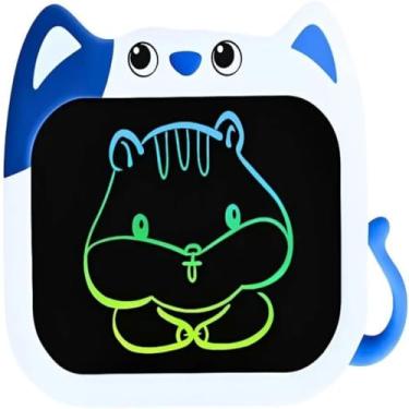 Imagem de Lousa Mágica Infantil LCD Cachorro Azul – Tablet Educativo para Desenho e Escrita com Caneta Interativa – Brinquedo Reutilizável e Portátil