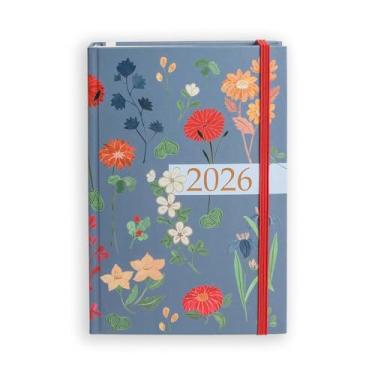 Imagem de AGENDA 2026 ANA LUIZA SEMANAL MINI GARDEN AZUL TECA PAPELARIA