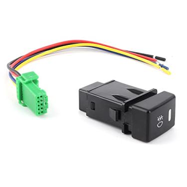 Imagem de Botão Interruptor de Luz de Neblina Dianteira do Carro, Fio de Conexão Adequado para Isuzu Mux Dmax, Resistente