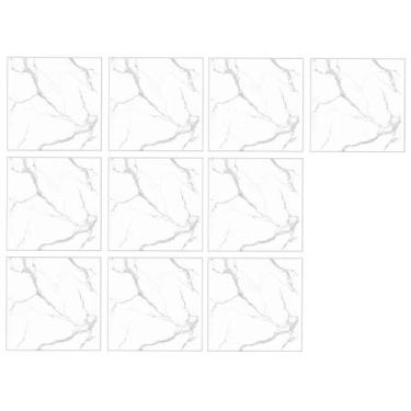Imagem de Placa Adesiva Marmore 3D Kit 10 uni Papel de Parede Autocolante Obra R