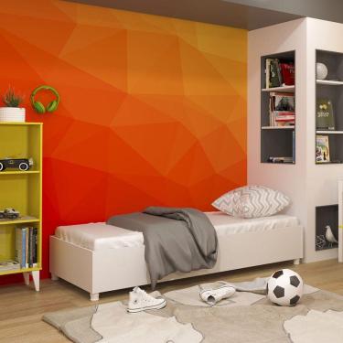 Imagem de Cama De Solteiro Moderna Box - Monaco-neve - Tcil Móveis