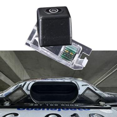 Imagem de Berlingan Câmera de ré para carro com luz de matrícula, visão noturna, sistema de estacionamento, à prova d'água, câmera de ré para Fiat 500 312 2013/12-2023/12