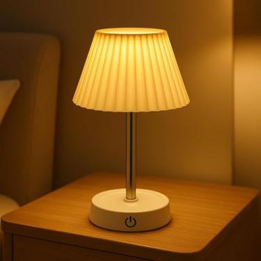 Imagem de Abajur de Mesa Led Luminária Recarregável Sem Fio Dimerizável Altura e Brilho Regulável Ideal Para Quarto Estudos Leitura