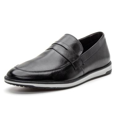 Imagem de 4703BGI- Sapato social Loafer masculino em couro nobre forrado