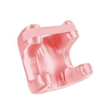 Imagem de Travesseiro de rosto para rugas, travesseiro antirrugas para um sono de beleza, travesseiro cervical ergonômico de beleza com capas de travesseiro de seda refrescante (rosa)