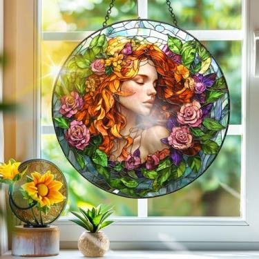 Imagem de Apanhador de sol de acrílico colorido, apanhadores de sol, decoração de janela pendurada, arte de parede de arco-íris, para sala de estar, quarto, varanda, interior, exterior, jardim, ornamentos