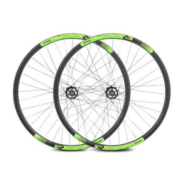 Imagem de Roda Aro 29 Rimaxx R29 Cubo K7 Rolamentado Preto Verde