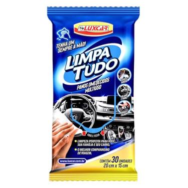 Imagem de Limpa Tudo Luxcar – Panos Umedecidos 30 Unidades | Limpeza Multiúso, Desengordura e Hidrata