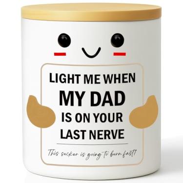 Imagem de Vela engraçada para papai – presentes de Natal e aniversário para pai da filha e filho – vela motivacional para o pai, alívio do estresse e presente de apoio emocional para o pai, só porque surpresa