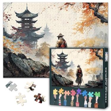 Imagem de Samurai Puzzles for Adults 1000 Pieces - Temples in Japan Jigsaw Puzzle - Japanese Landscape Premium 1000 Piece Challenging Puzzle for Adults Gifts 20x27 inch