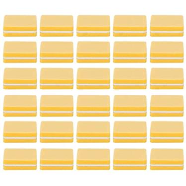 Imagem de Arquivo de lixamento de bloco de buffer de unhas profissional 30pcs núcleo de esponja de alta densidade ferramentas de arte de unhas para manicure pedicure salão de casa unhas de (Amarela)