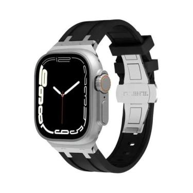 Imagem de Pulseira De Borracha Ultra Macia Para Apple Watch Band 49 45 44 41 42 