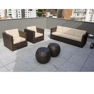 Imagem de Jogo De Sofa Em Fibra P/area Externa Jardim Personalizado - Sarah Móve
