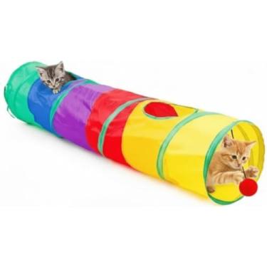 Imagem de Túnel Colorido Para Gatos Multi Entrada