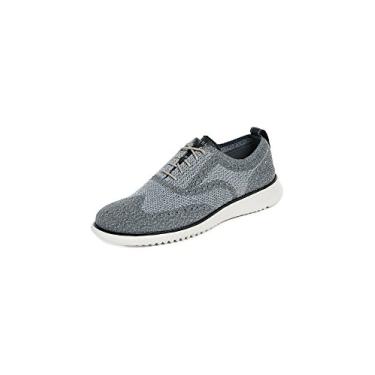 Imagem de Cole Haan Sapato Oxford masculino 2.0 Zerogrand Stitchlite, Ímã/Pedra de Ferro/Cinza Vapor, 12