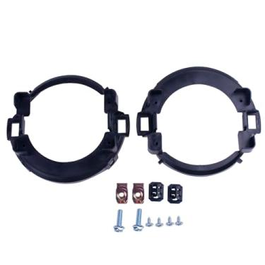 Imagem de BestParts Um conjunto de suportes de farol de neblina compatível com Nissan Frontier 2010-2019 compatível com Xterra 2005-2015 com parafusos + clipes substitui NI2590102 DS684-B0000 26150-EA025