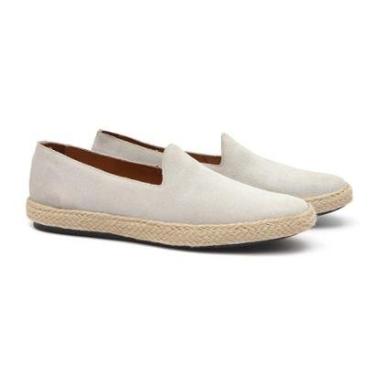 Imagem de Casual Lupper Camurca Marfim - Sapato Masculino Loafer Samello-Masculino