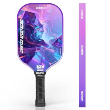 Imagem de GUADPEXI Conjunto completo de pickleball com 2 ramos de fibra de vidro e 4 bolas, caixa de presente elegante, adequada para iniciantes, durável para brincadeiras recreativas em ambientes internos e
